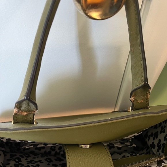 Gorgeous Green Leather Rebecca Minkoff Amorous Satchel-See Description - Picture 3 of 8